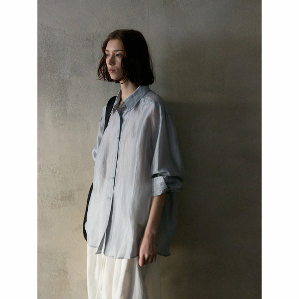 Camisa de tencel nube mate M7096 