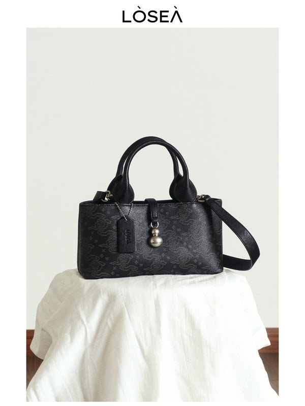 LOSEA × Three Gorges Museum joint name Ruyi cloud pattern concubine bag women's shoulder bag  new gourd bag