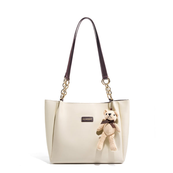 Bolso de hombro versátil de gran capacidad, bolso de mano de cuero de moda para mujer, bolso nuevo de primavera y verano 2025