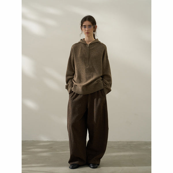 Suéter holgado informal de lana para otoño, nuevo suéter de punto de manga larga sensible a la cantidad para mujer M7297 