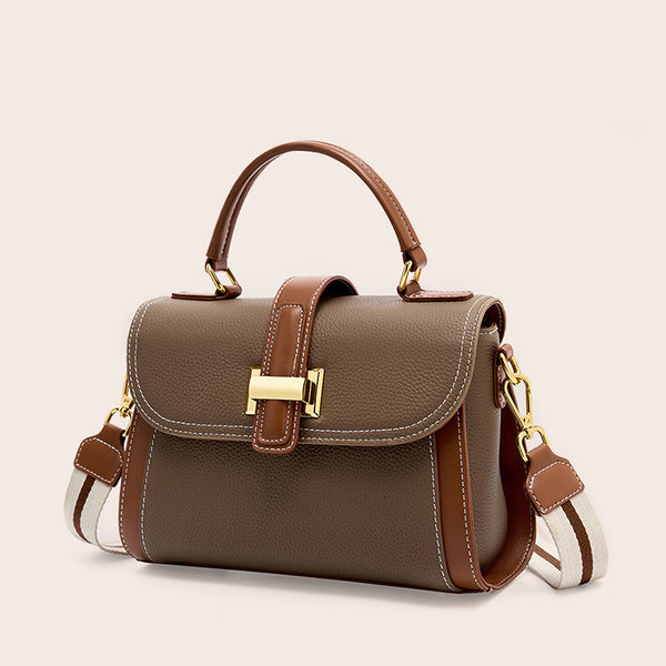 Bolso de hombro de lujo ligero de nicho 2025 estrictamente seleccionado, bolso de mujer de cuero versátil de moda, bolso de piel de vaca de primera capa de alta gama