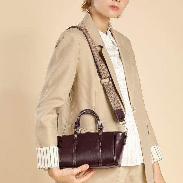 Leather autumn and winter tote bag popular new leather handheld women's bag high-end classic shoulder messenger bag