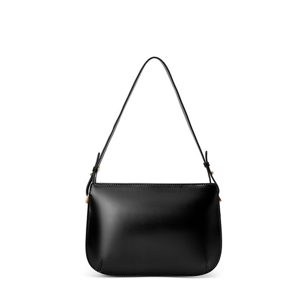 Bolso de mujer de piel de vaca, bolso de hombro premium, popular nuevo bolso de cuero de verano para axilas, bolso simple y versátil