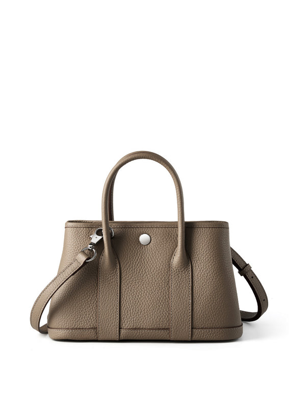 Bolso de hombro retro de piel de vacuno de primera capa, bolso de cubo de moda 2025, bolso de mensajero portátil