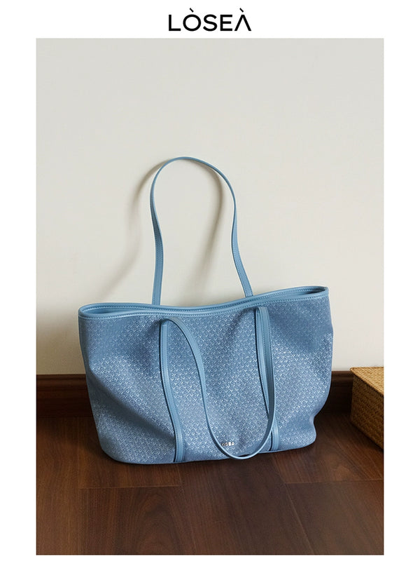 LOSEA's original "Summer Narrative" woven large-capacity tote bag women's bag  new shoulder bag