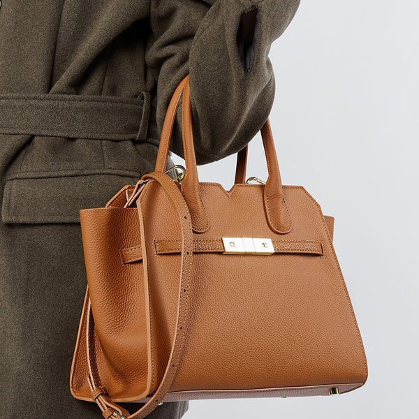 Bolso de madre versátil de gran capacidad, popular nuevo bolso platino de otoño e invierno, bolso bandolera de hombro de alta gama de moda