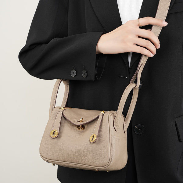 Bolso Lindy mini19CM, versátil bolso bandolera de cuero, nuevo y popular, bolso médico para uso diario, Lindy mini tide