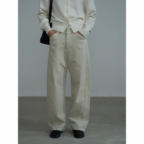 [Conocimiento] Pantalones de mezclilla cimitarra teñidos y lavados ecológicos Asute otoño e invierno nuevos pantalones de viaje versátiles M7190 