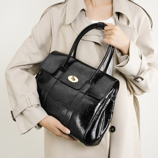 Bolso Pitot suave de gran capacidad para mujer, nuevo bolso retro para mujer, bolso de abogada