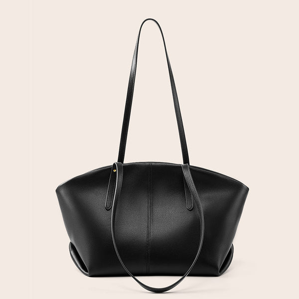 Bolso grande de piel de vaca de moda, bolso de mano de gran capacidad, nuevo bolso de hombro de cuero para otoño e invierno.
